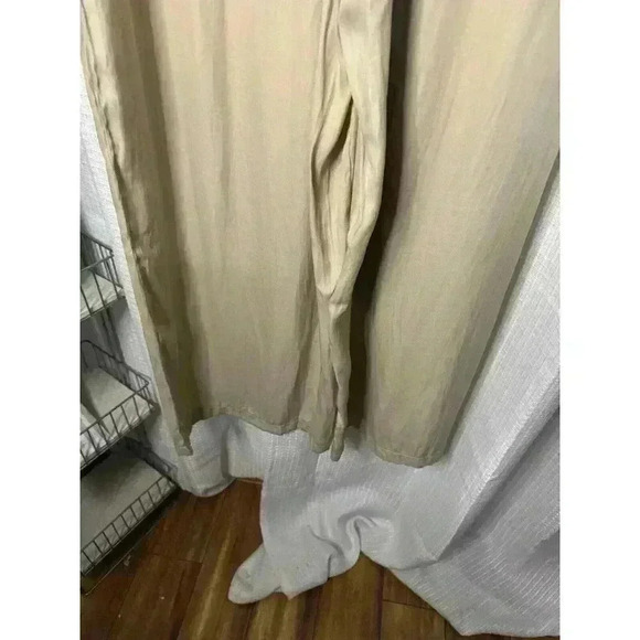 NEW Boston Proper Women’s Large Wide Leg Flowy High Rise Beige Ankle Pants NWT - Picture 7 of 11